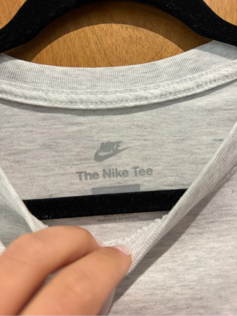 Nike Sportswear Graphic Tee with Navy Logo
